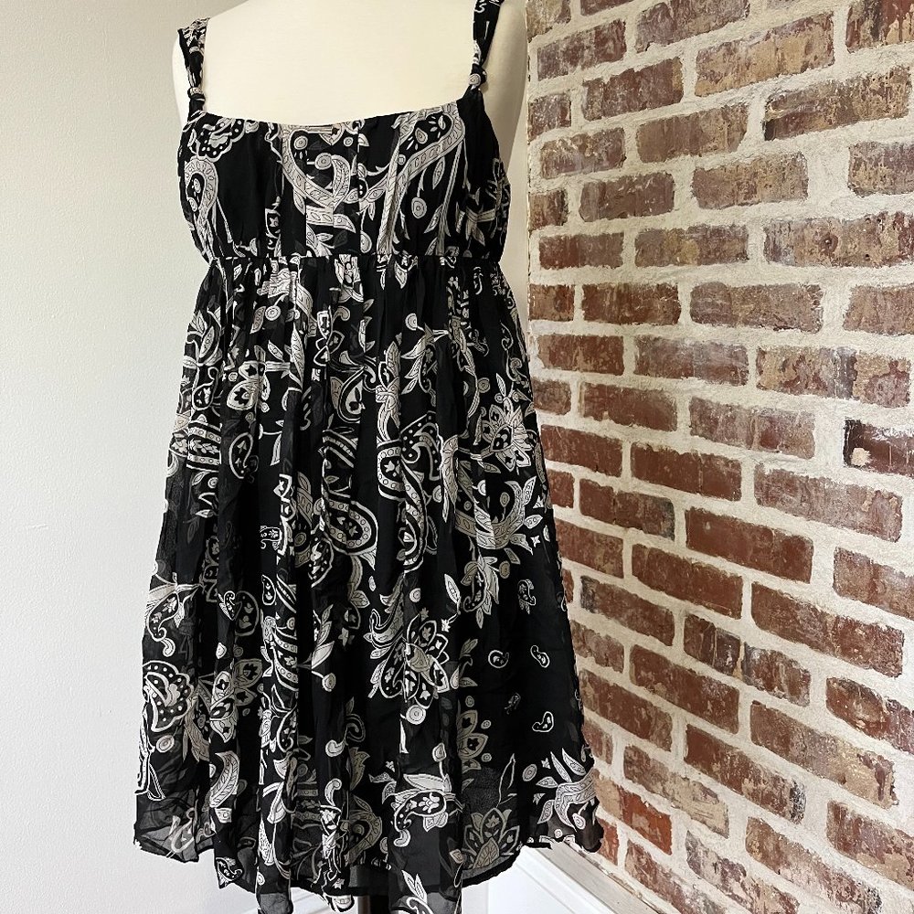 INC International Concepts Paisley Silk Sleeveless Dress